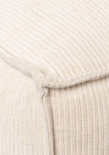 ZUIVER Fed Freddy Rib hjrnesofa, Hjre - natur fljl polyester og plast