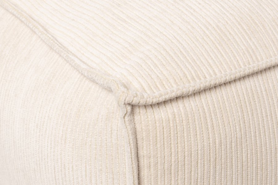 ZUIVER Fed Freddy Rib hjrnesofa, Hjre - natur fljl polyester og plast