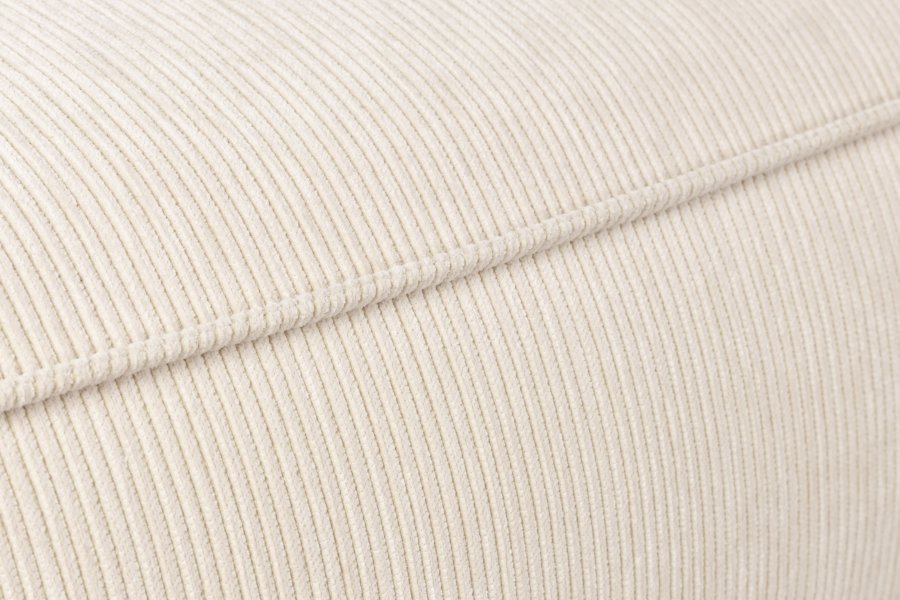 ZUIVER Fed Freddy Rib hjrnesofa, Hjre - natur fljl polyester og plast