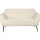 DUTCHBONE Kate 2-pers. sofa - beige bouclé stof og sort jern