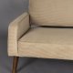 DUTCHBONE Preston sofa - beige fljl stof og brun gummitr