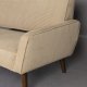 DUTCHBONE Preston sofa - beige fljl stof og brun gummitr