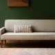 DUTCHBONE Preston sofa - beige fljl stof og brun gummitr
