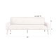 DUTCHBONE Preston sofa - beige fljl stof og brun gummitr