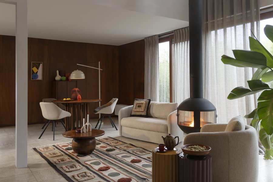 DUTCHBONE Boho sofa - sand polyester stof