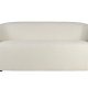 WHITE LABEL LIVING Len sofa - hvid polyester og fyrretr