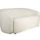 WHITE LABEL LIVING Len sofa - hvid polyester og fyrretr