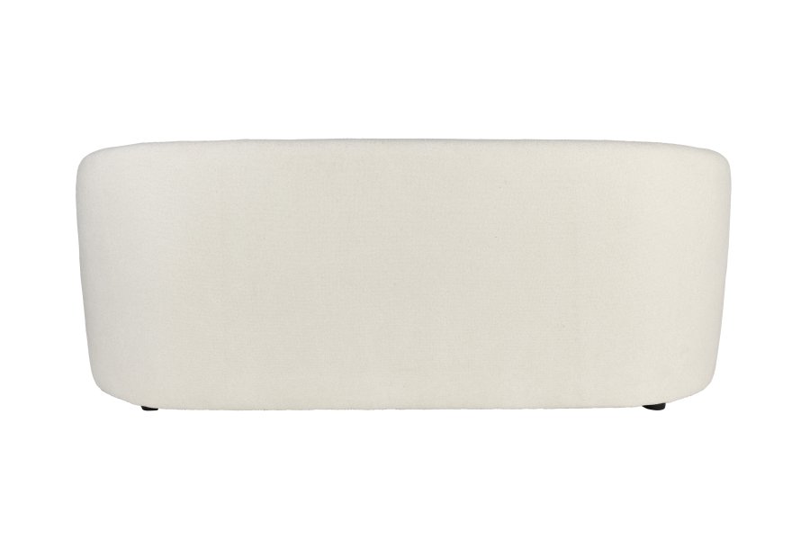 WHITE LABEL LIVING Len sofa - hvid polyester og fyrretr