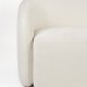 WHITE LABEL LIVING Len sofa - hvid polyester og fyrretr
