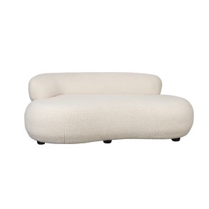 WHITE LABEL LIVING Noxx sofa - hvid polyester og MDF