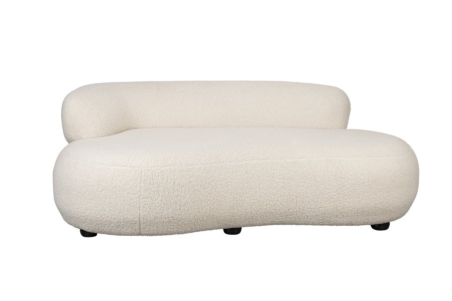 WHITE LABEL LIVING Noxx sofa - hvid polyester og MDF