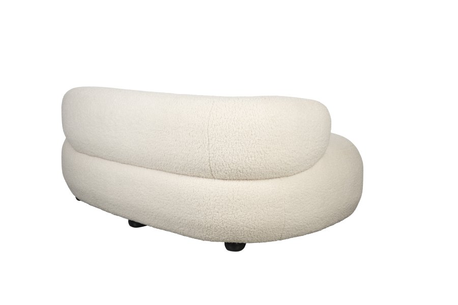 WHITE LABEL LIVING Noxx sofa - hvid polyester og MDF