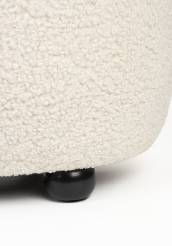 WHITE LABEL LIVING Noxx sofa - hvid polyester og MDF