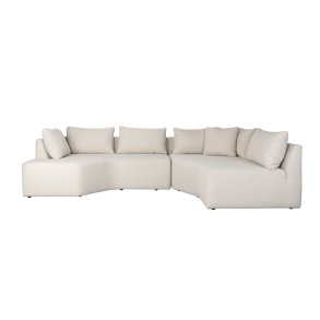 ZUIVER Prosper modulsofa, hjre - beige polyester