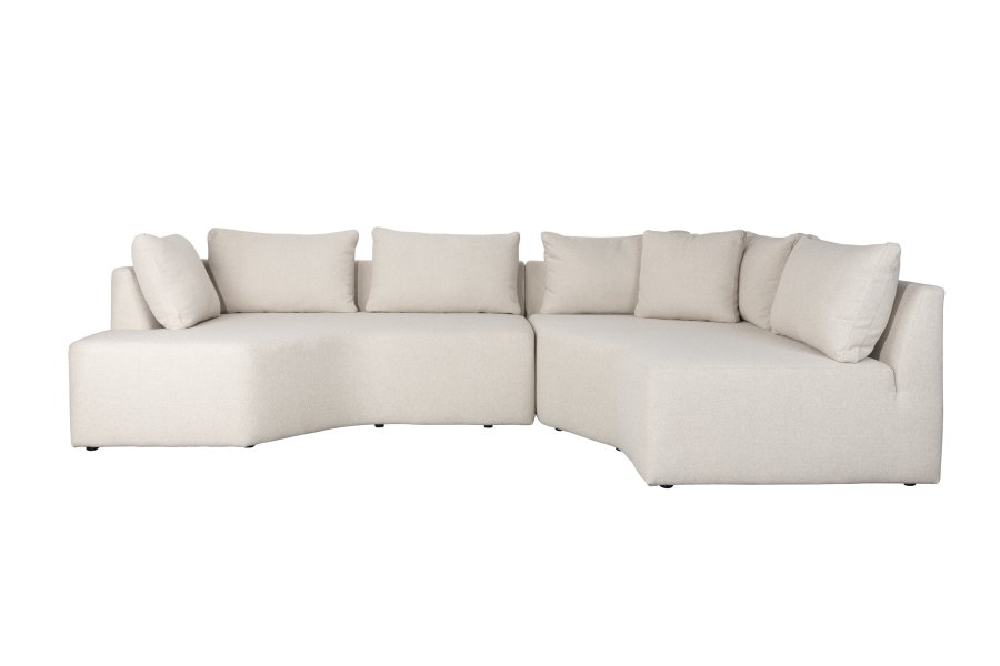 ZUIVER Prosper modulsofa, hjre - beige polyester