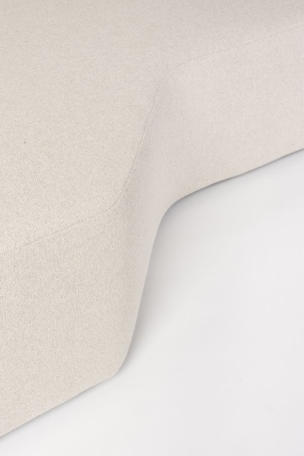ZUIVER Prosper modulsofa, hjre - beige polyester