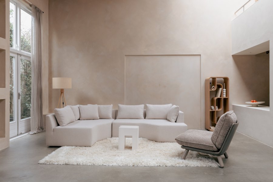 ZUIVER Prosper modulsofa, venstre - beige polyester