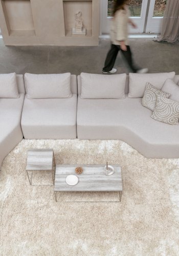 ZUIVER Prosper modulsofa, venstre - beige polyester