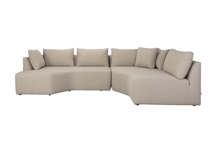 ZUIVER Prosper modulsofa, hjre - cappuccino polyester