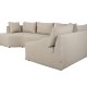 ZUIVER Prosper modulsofa, hjre - cappuccino polyester