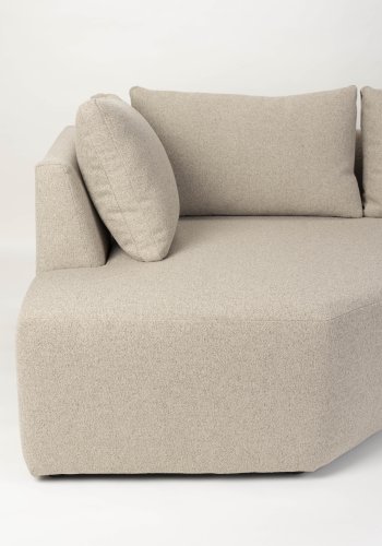 ZUIVER Prosper modulsofa, hjre - cappuccino polyester