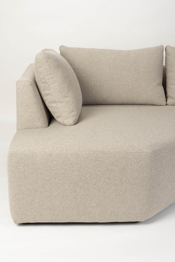 ZUIVER Prosper modulsofa, hjre - cappuccino polyester