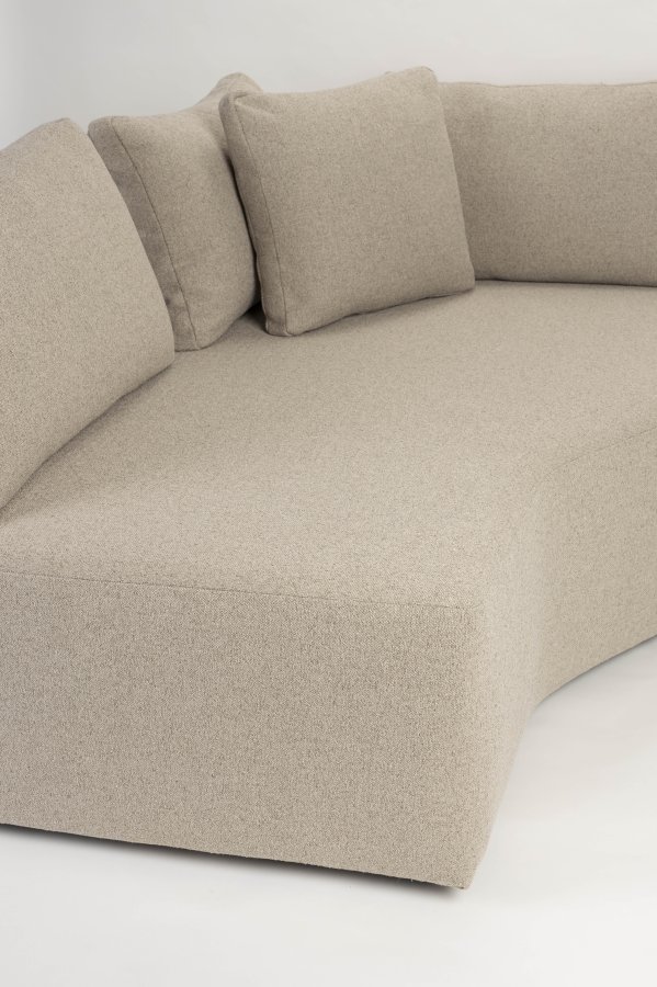 ZUIVER Prosper modulsofa, venstre - cappuccino polyester