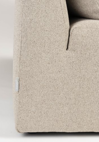 ZUIVER Prosper modulsofa, venstre - cappuccino polyester