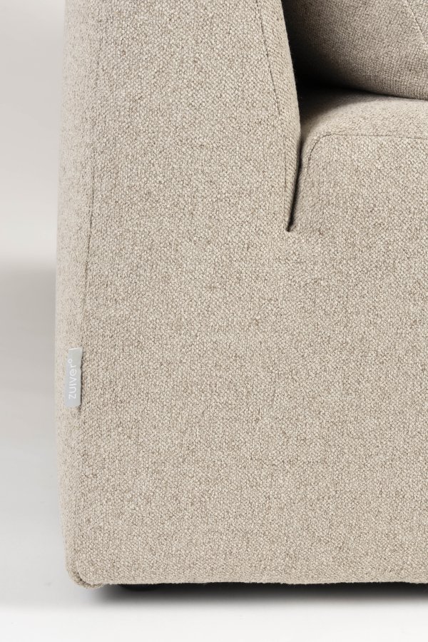 ZUIVER Prosper modulsofa, venstre - cappuccino polyester