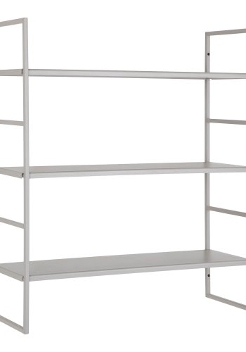 HOUSE NORDIC Vghylde, stl, cool grey, 3 hylder, 48x17x55 cm