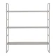 HOUSE NORDIC Vghylde, stl, cool grey, 3 hylder, 48x17x55 cm