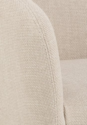 ACT NORDIC Ramsey drejestol, m. armln og lynls - beige stof og sort stl