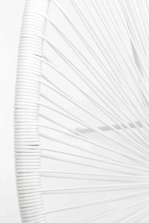 KARE DESIGN Acapulco White lnestol/havestol - hvid polyethylen og stl