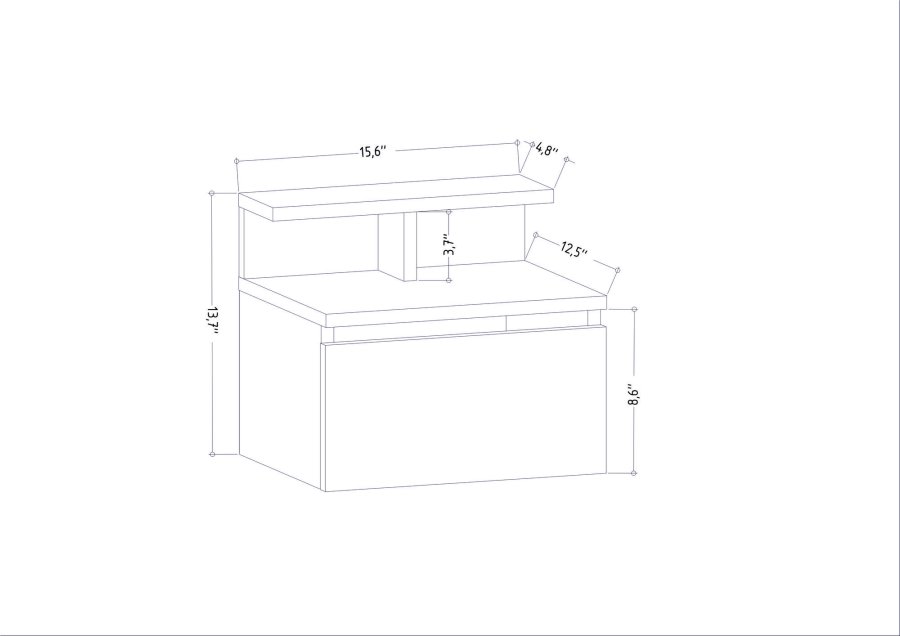 NORDVÄRK Alice natbord, antracit