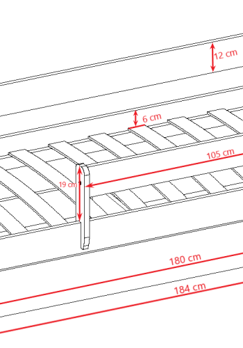 Babydreams juniorseng m bamse/sommerfugle, m. madras, sengehest, skuffe - hvid/grn laminat (180x80)