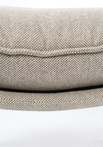 ZUIVER Lazy Sack fodskammel LL, rektangulr - lysegr polyester og bgetr