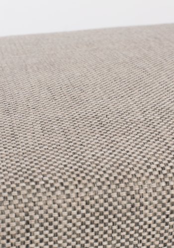 ZUIVER Uncle Jesse fodskammel - gr polyester og sort stl (50x44)