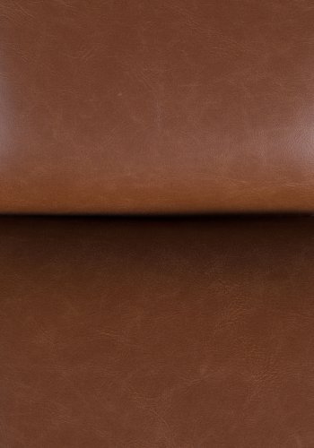 DUTCHBONE Bar fodskammel, rektangulr - brun PU og sort stl (67x51,5)