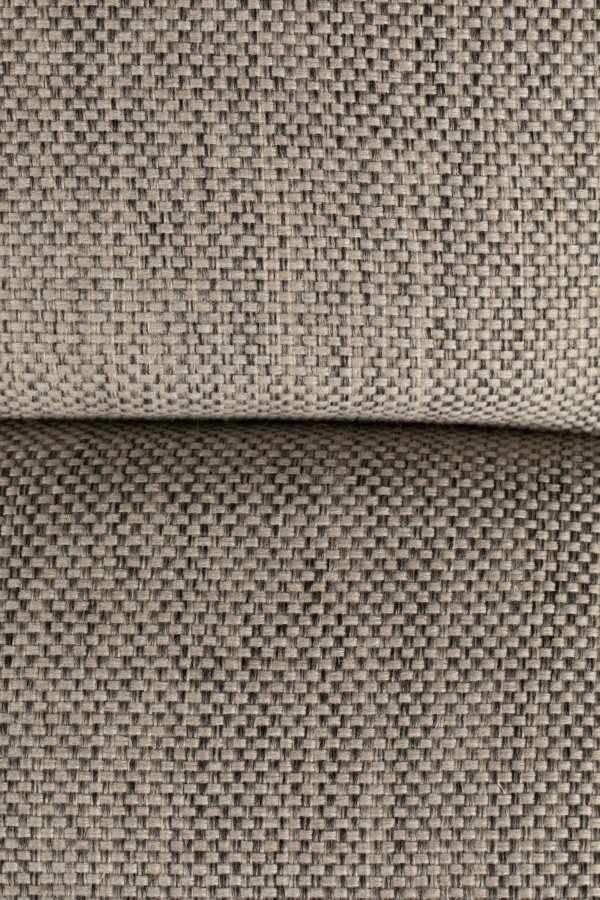 DUTCHBONE Bar fodskammel, rektangulr - lysegr polyester og sort stl (67x51,5)