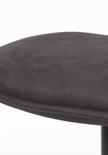 WHITE LABEL LIVING John skammel, rektangulr - antracitgr kunstlder og metal (60x40)