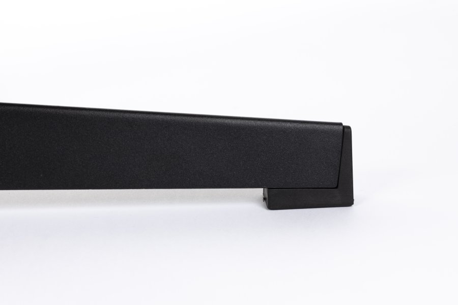 WHITE LABEL LIVING John skammel, rektangulr - antracitgr kunstlder og metal (60x40)