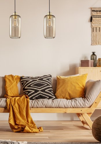 TK Marco loftlampe - brun glas 