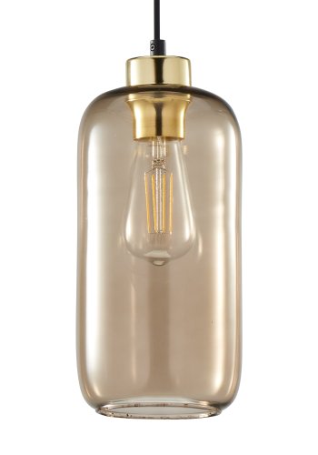 TK Marco loftlampe - brun glas 