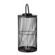 BLOOMINGVILLE Effie Lanterne m/Glas, Sort, Bambus