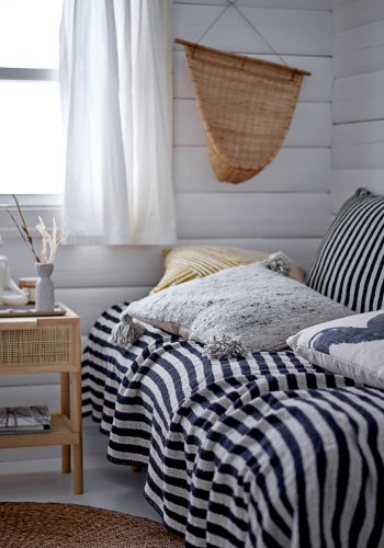 BLOOMINGVILLE Ri Vg Dekoration, Natur, Bambus W: 16cm, H: 43cm, L: 47cm