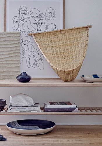 BLOOMINGVILLE Ri Vg Dekoration, Natur, Bambus W: 16cm, H: 43cm, L: 47cm