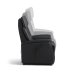 Alexander recliner lnestol, 2 motors - sort kunstlder og hjul