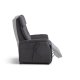 Alexander recliner lnestol, 2 motors - antracitgr polyester stof og hjul