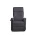 Alexander recliner lnestol, 2 motors - antracitgr polyester stof og hjul