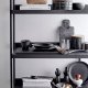 BLOOMINGVILLE Yoko Tallerken, Sort, Porceln, st af 4, D24xH3 cm
